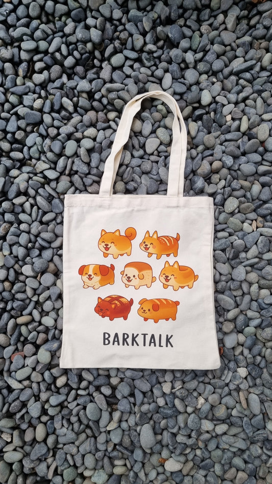 Adorable linen tote bag