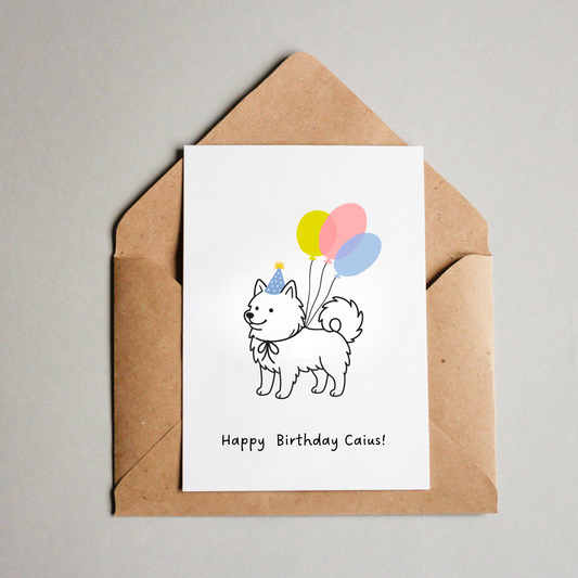 Birthday card - baloons