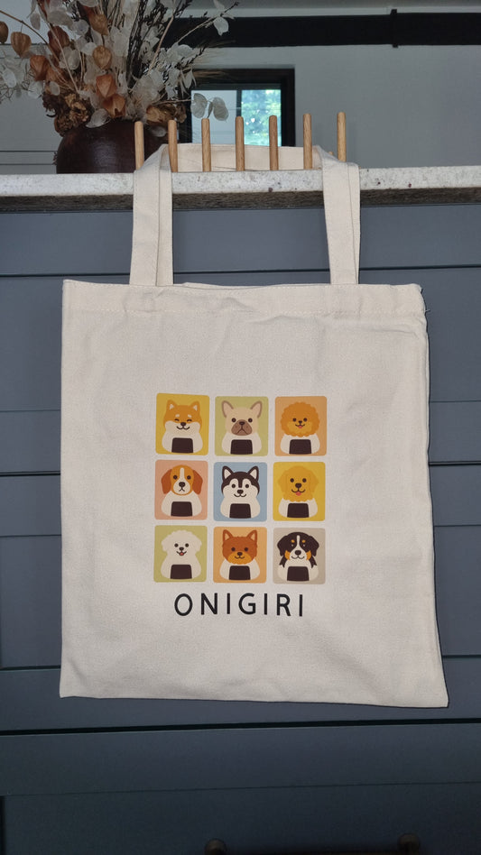 Adorable linen tote bag
