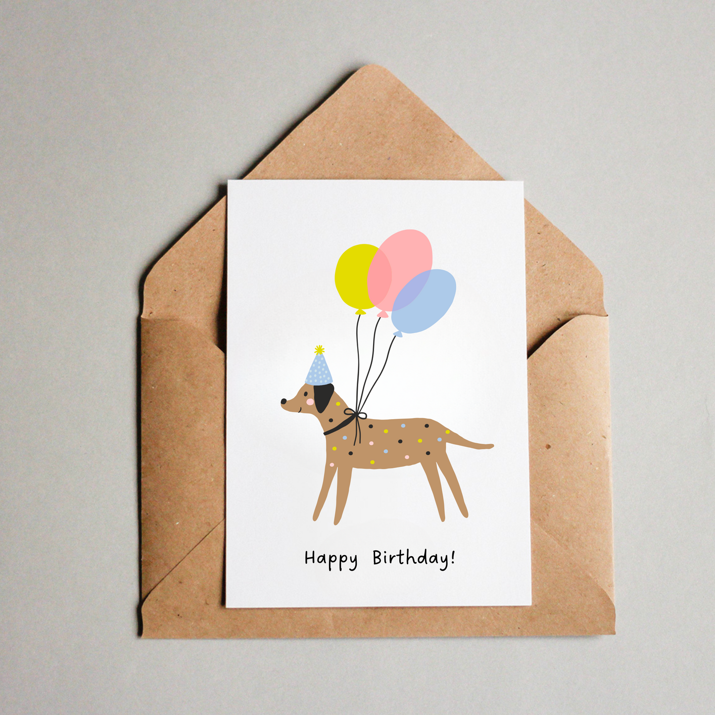 Birthday card - baloons