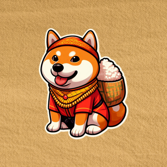 Nasi Lemak Costume Shiba Inu