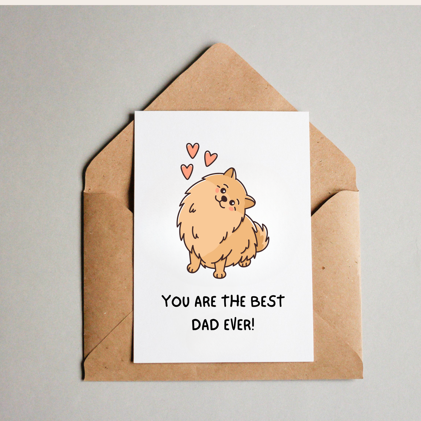 Father's Day Card - Pomeranian