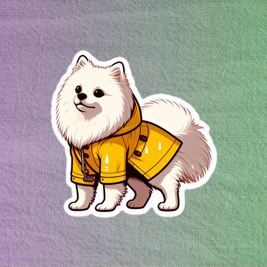 Rain Coat Samoyed