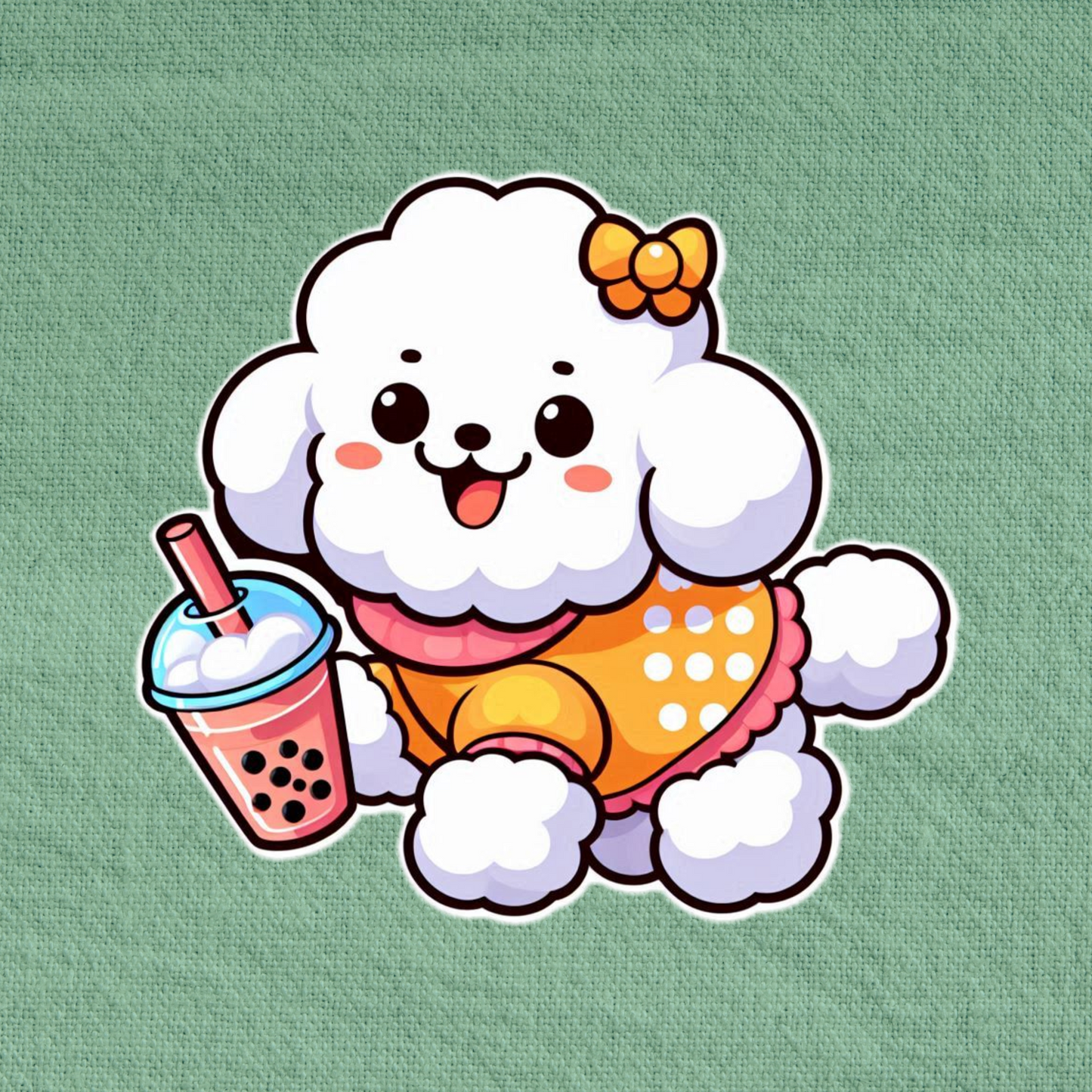 Bubble Tea Poodle – White Edition