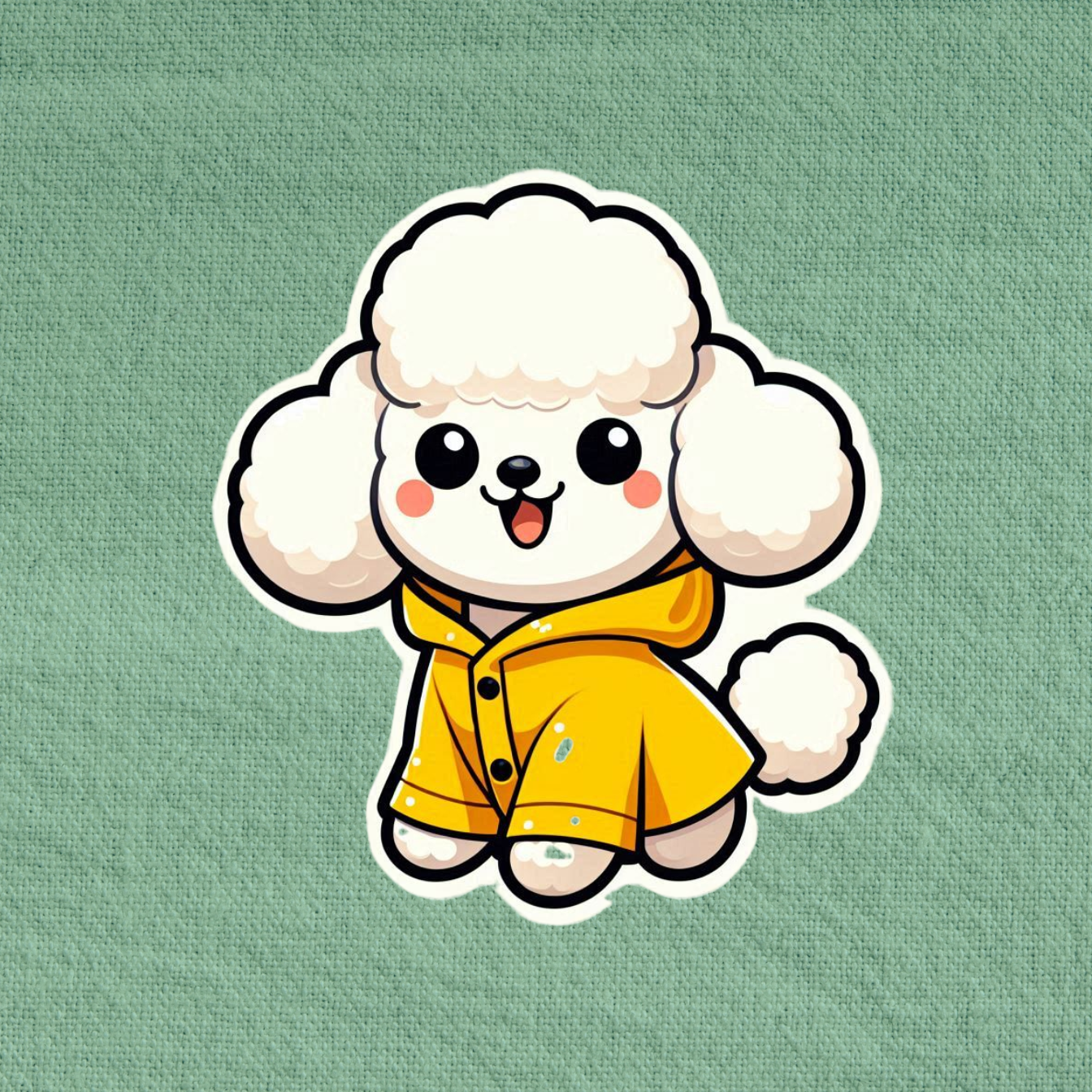 Rain Coat Poodle