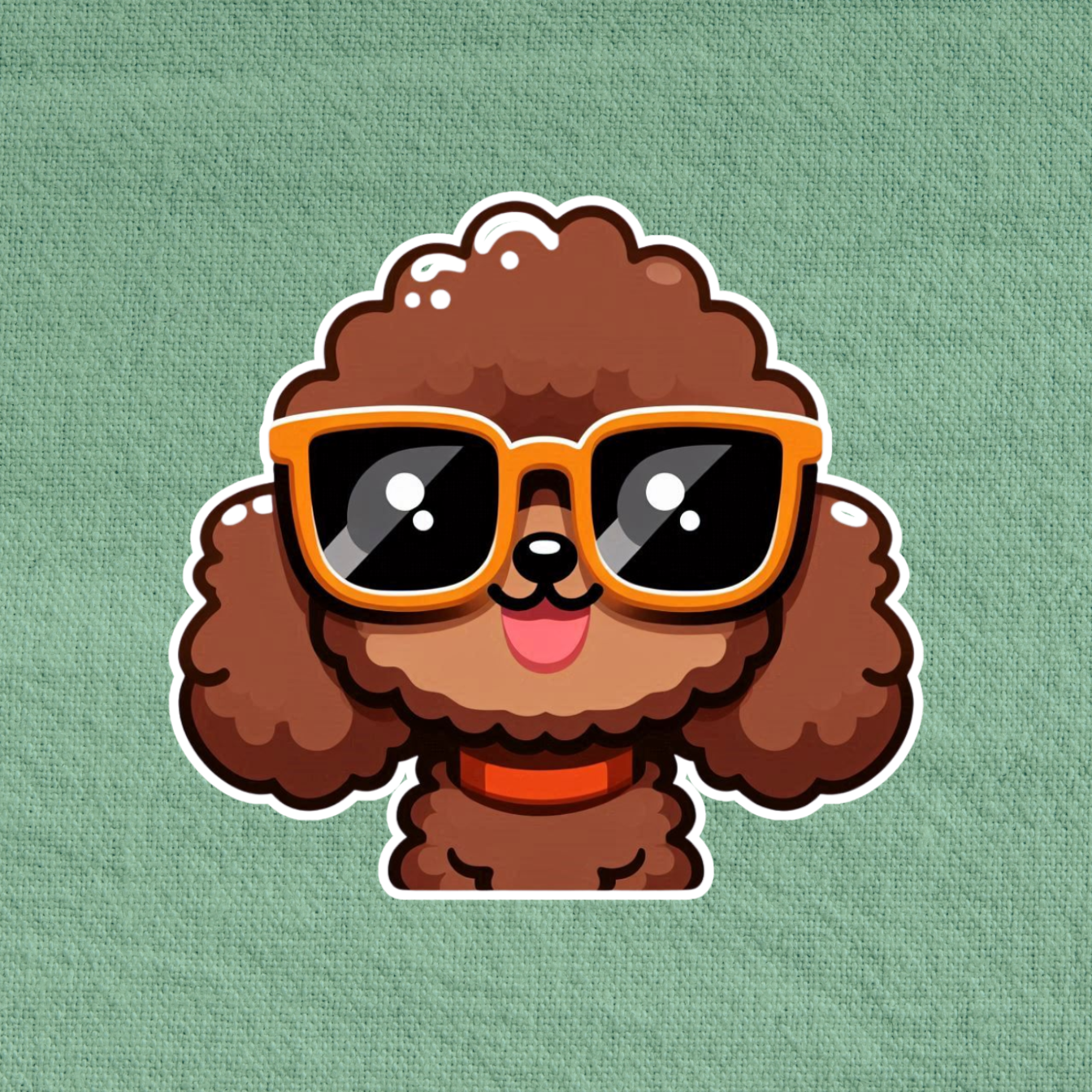 Poodle in glasses