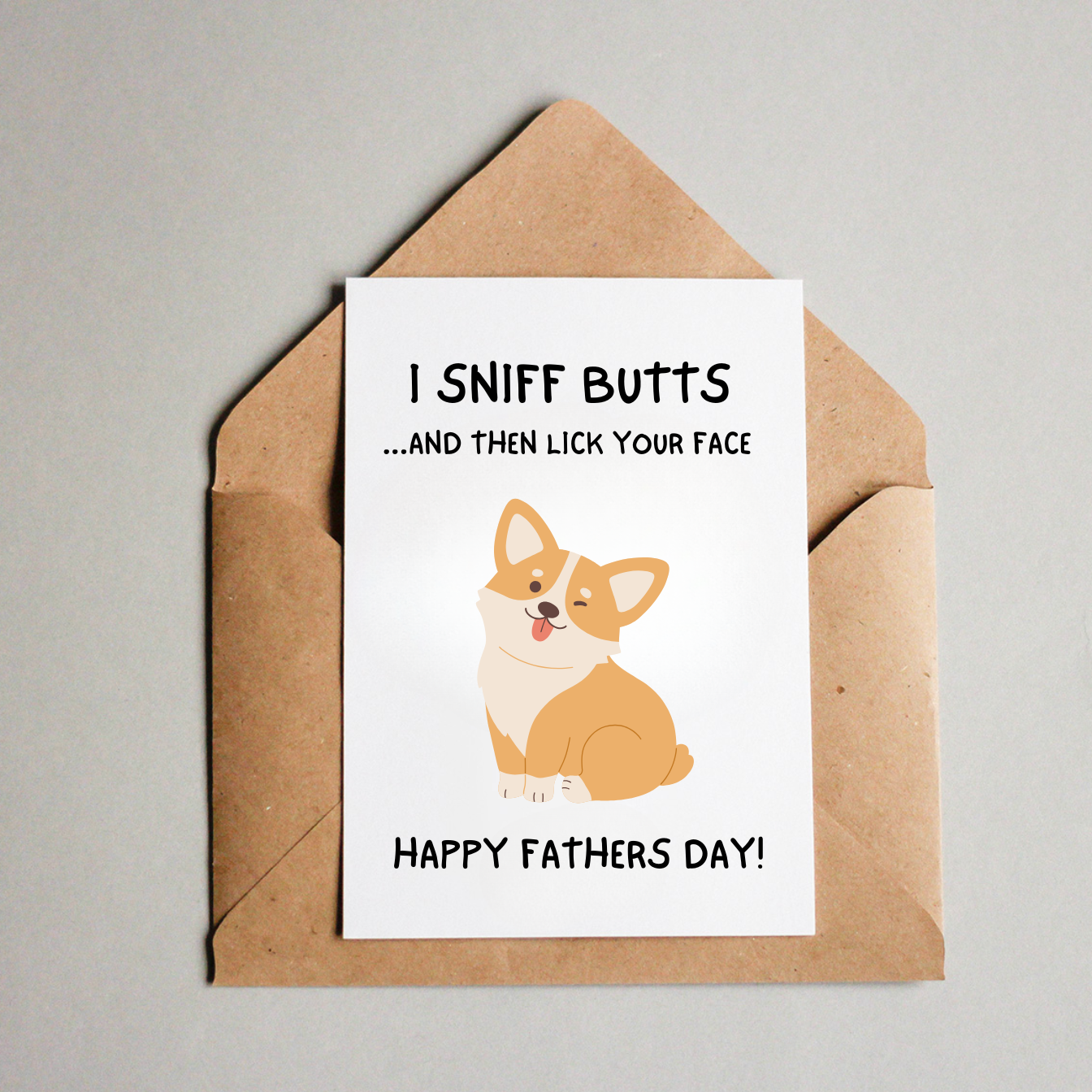 Father's Day Card - Corgi
