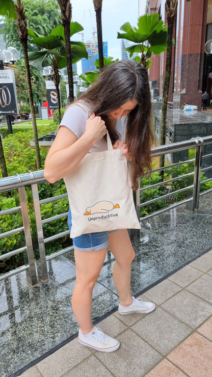Adorable linen tote bag