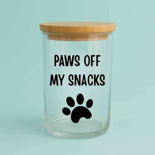 Paws Off My Snacks Treat Jar