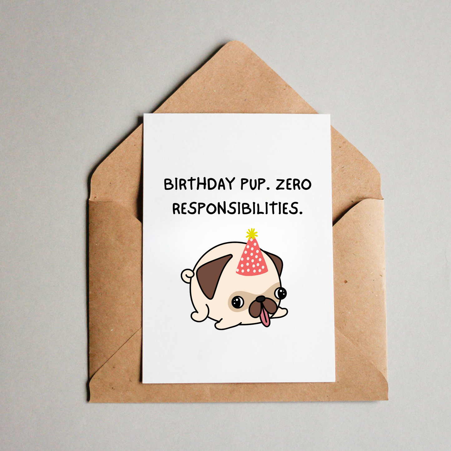 Birthday card - Zero Responsibilities