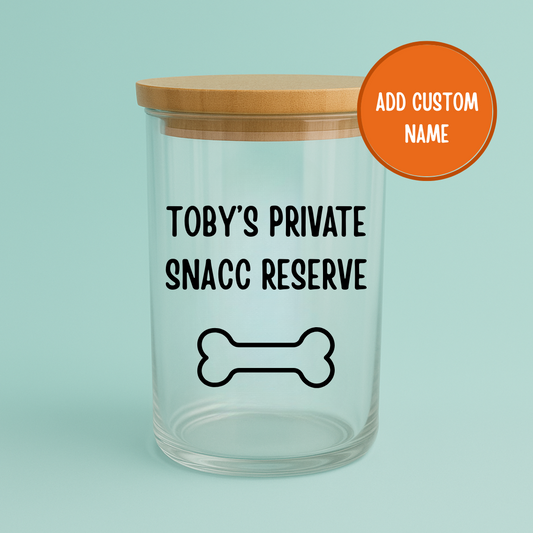 Private Snacks Treat Jar