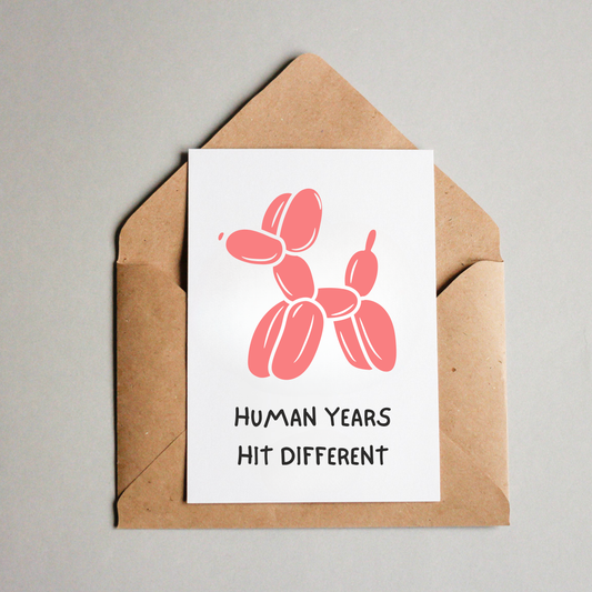Birthday Card - Balloon Dog