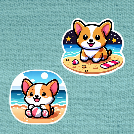 Beach Corgi