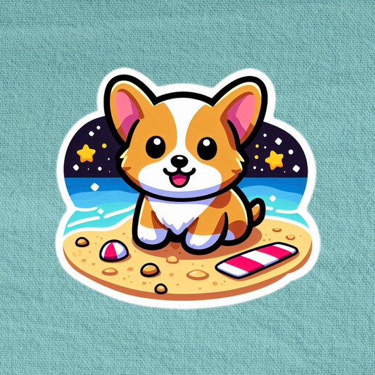Beach Corgi