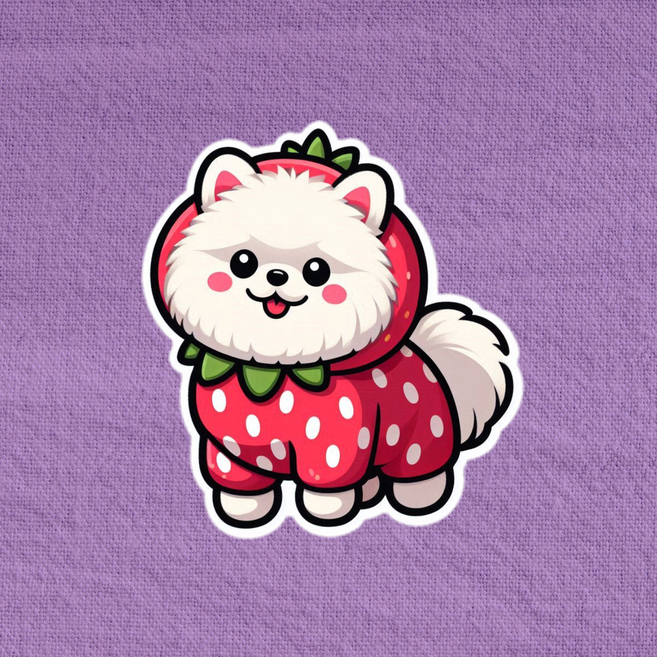 Strawberry Pomeranian - White Edition