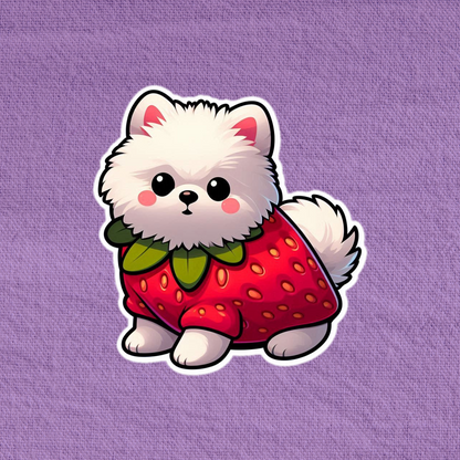 Strawberry Pomeranian - White Edition