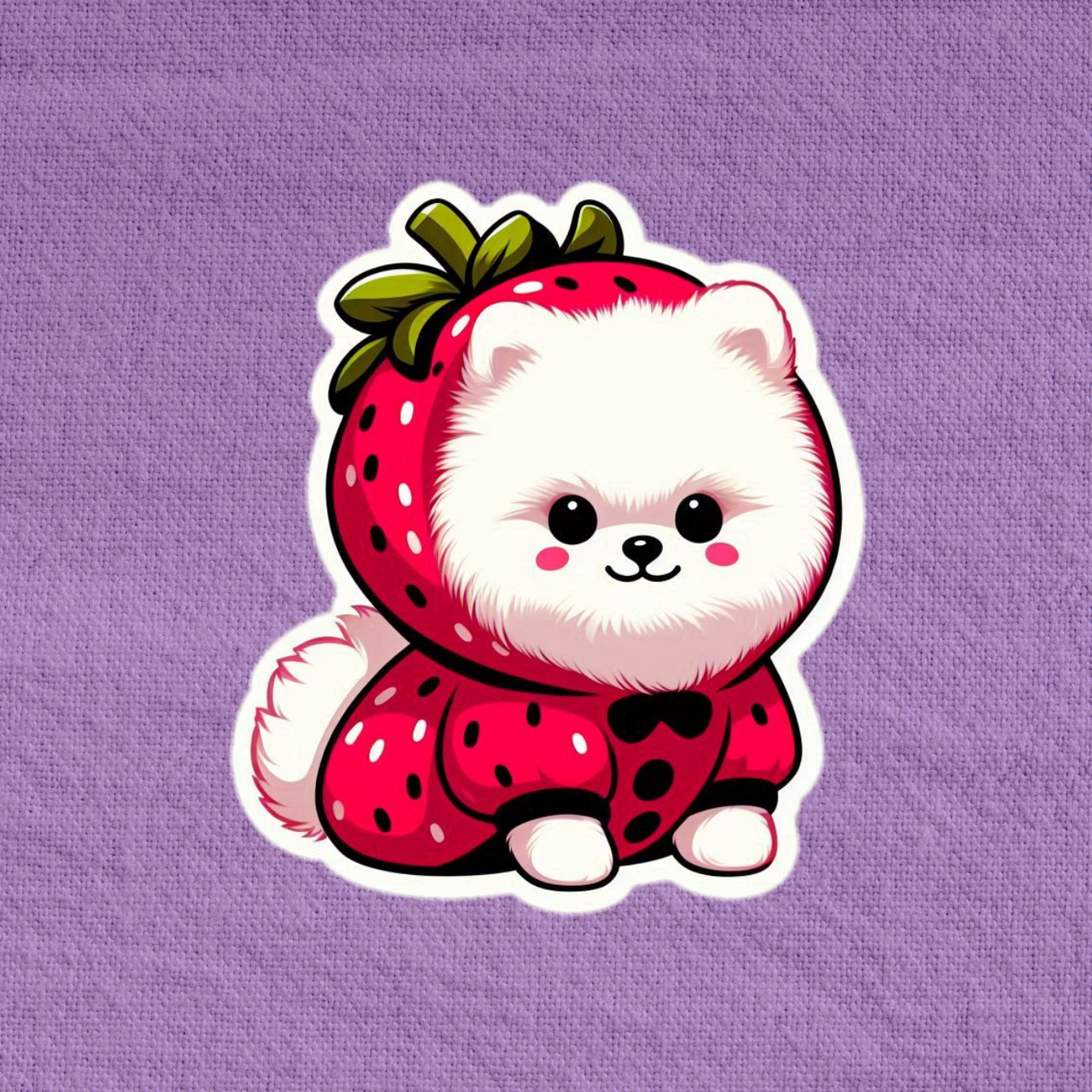 Strawberry Pomeranian - White Edition