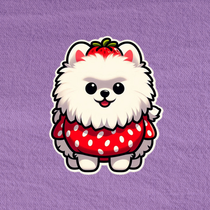 Strawberry Pomeranian - White Edition