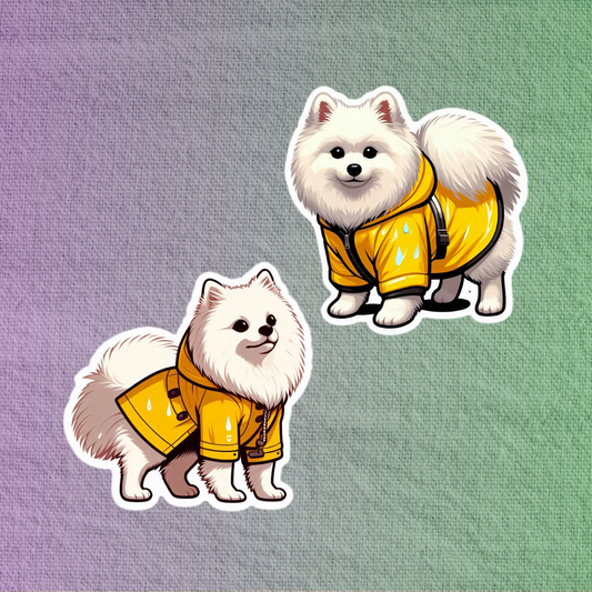 Rain Coat Samoyed
