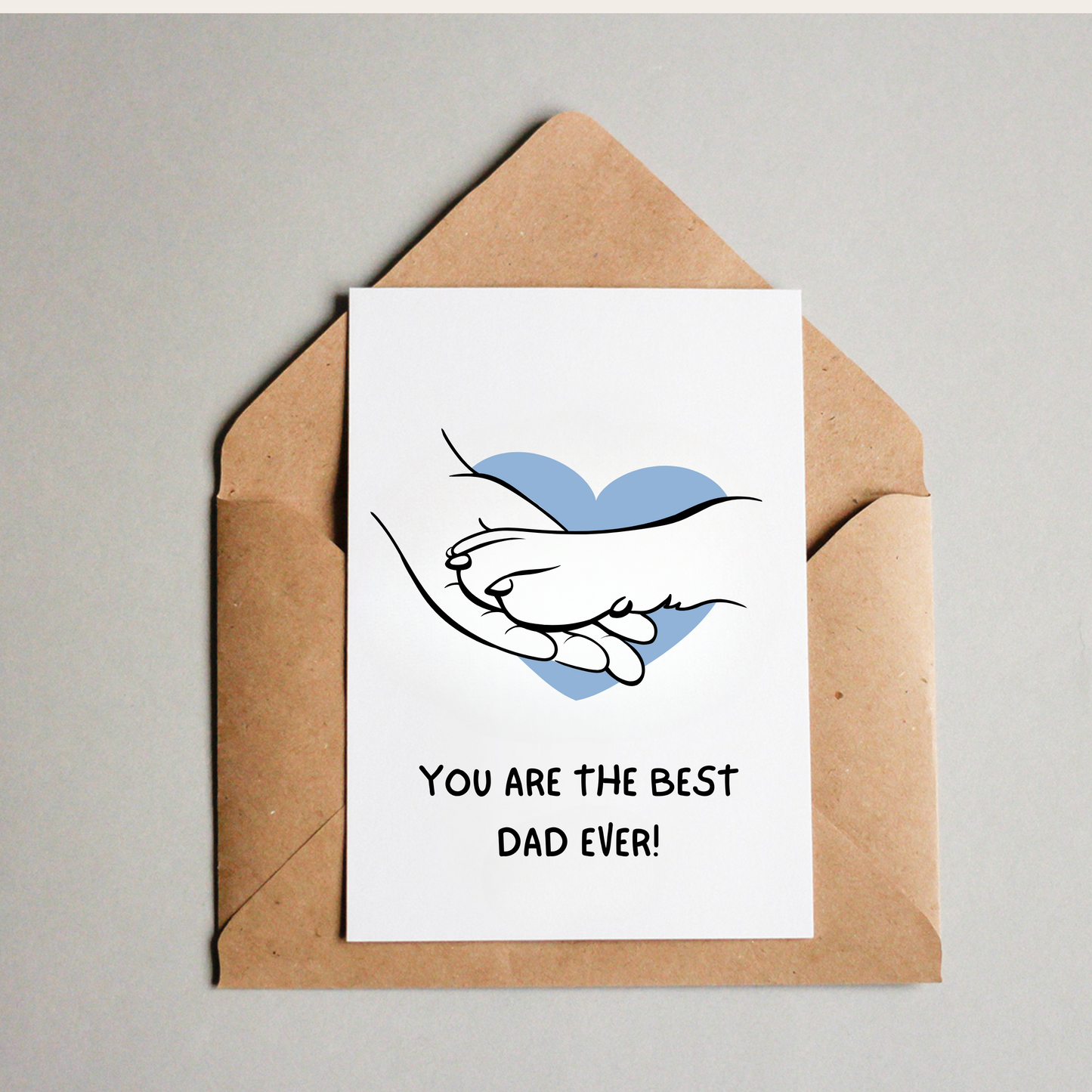 Father's Day Card - Paw Shake
