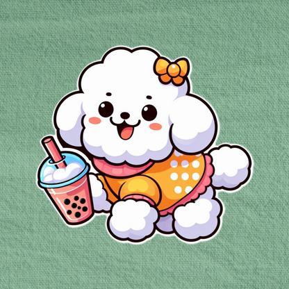 Bubble Tea Poodle – White Edition