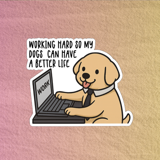 Working hard