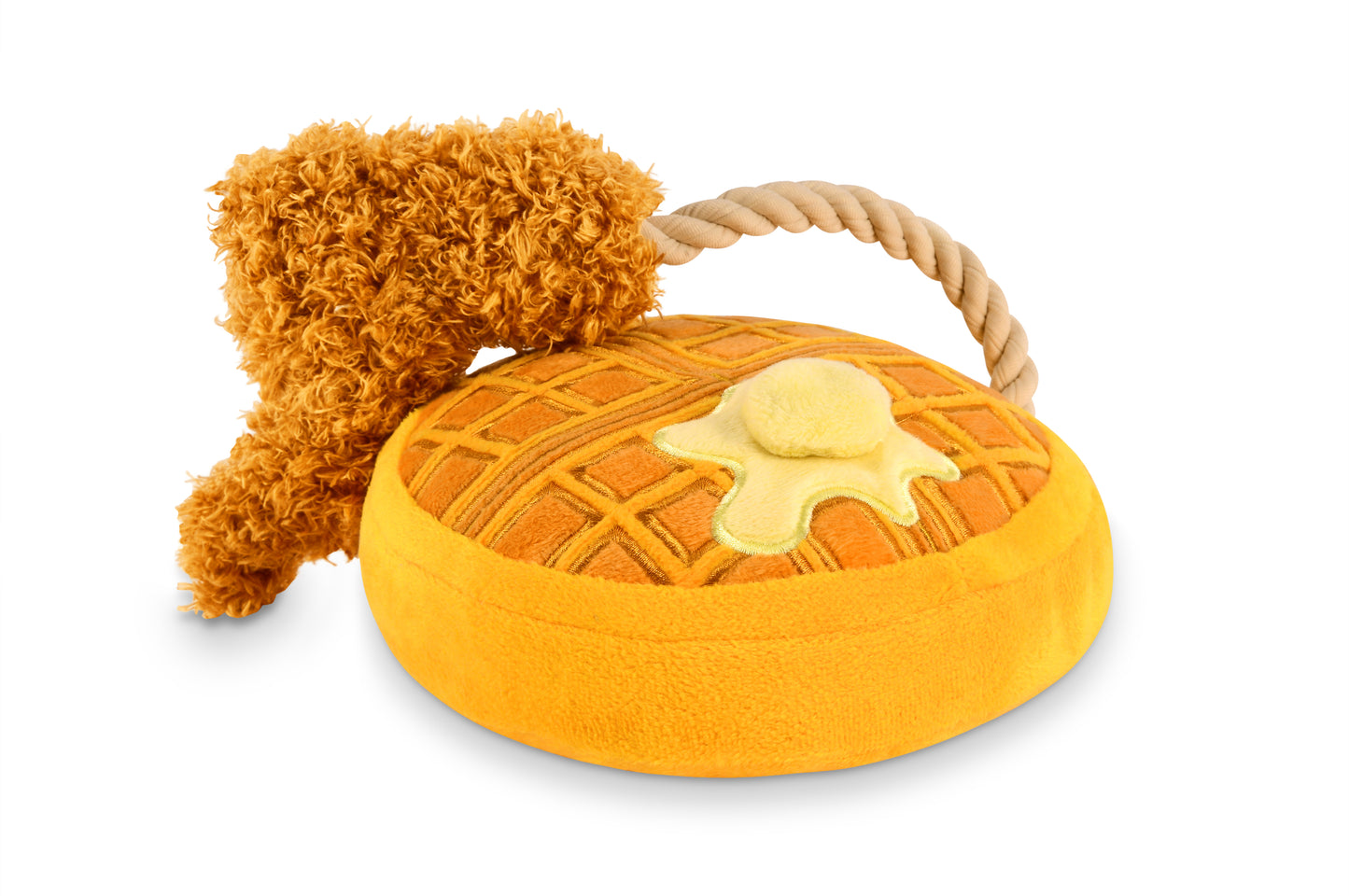 Chicken & Woofles Mini Plush Dog Toy - P.L.A.Y