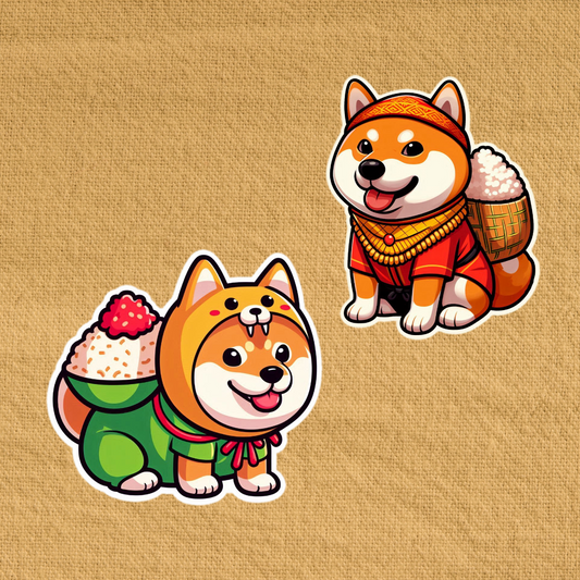 Nasi Lemak Costume Shiba Inu