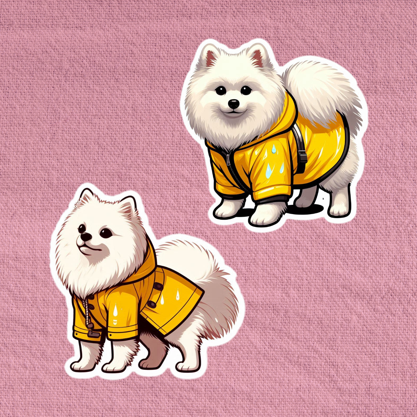Raincoat Japanese Spitz