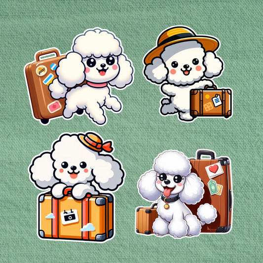 Travelling Poodle – White Edition