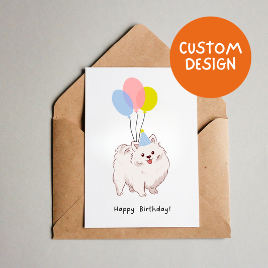 Birthday card - baloons
